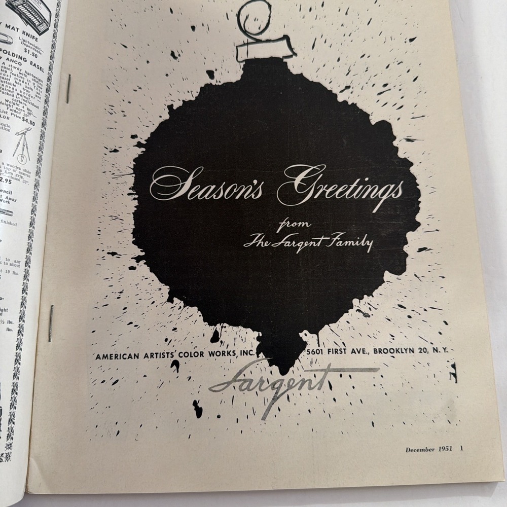 American Artist Magazine Dec 1951 Dan Lutz Howard Pyle Gerard David Rico Lebrun - Picture 10 of 16